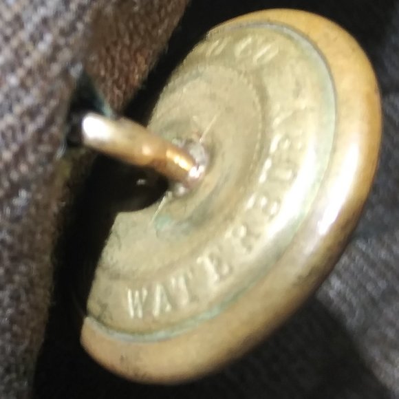 VTG WWII Military Jacket Wool Uniform Scovill MFG Waterbury Eagle Buttons Patch - Picture 10 of 16